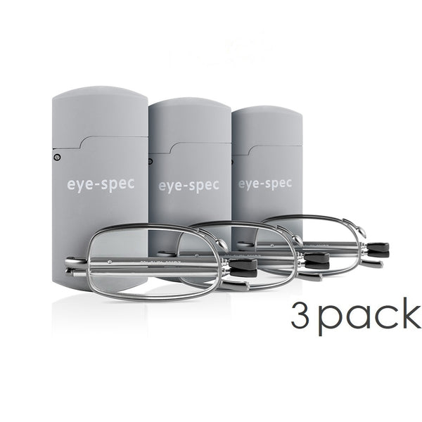 eye-tech trio (3 pairs) | handy folding glasses for the office, car and your pocket