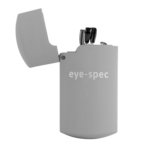 eye-tech | smart folding reading glasses with compact grey case