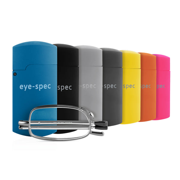 eye-tech | smart folding reading glasses with compact graphite case