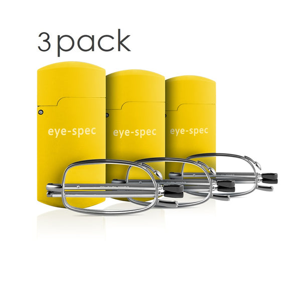 eye-tech trio (3 pairs) | handy folding glasses for the office, car and your pocket
