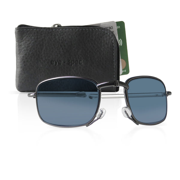 piano sun | polarised folding sunglasses with leather travel case