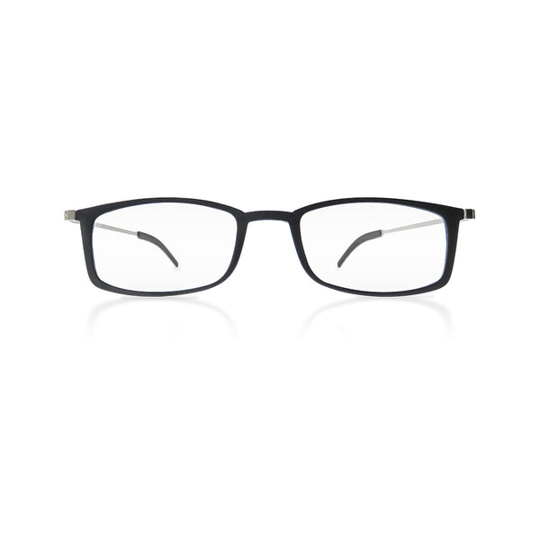 soho duo | 2 pairs of stylish, super lightweight black frame reading glasses with ultra-slim case