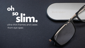 Ultra thin reading glasses with slim case
