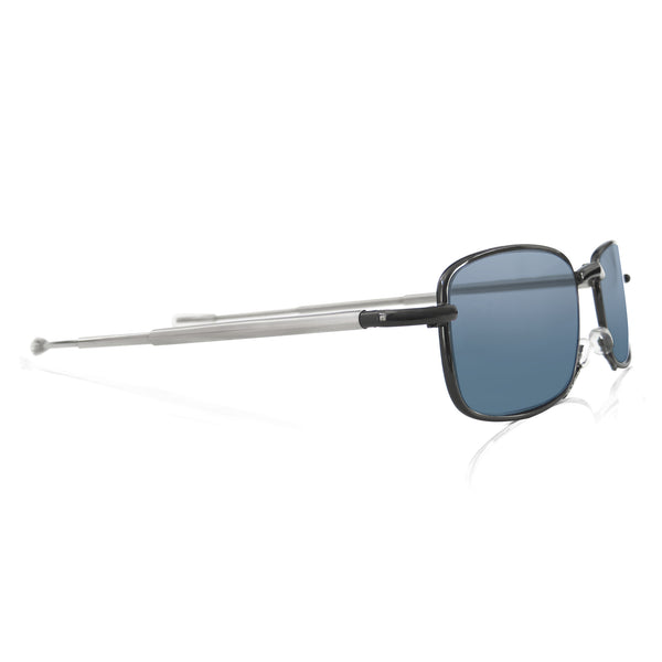 como | folding polarised sunglasses with brushed metal case