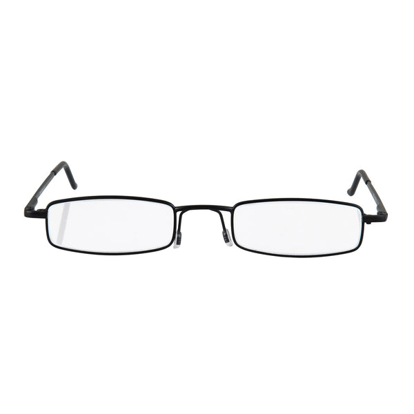 eye-line | slim reading glasses with black metal tube case