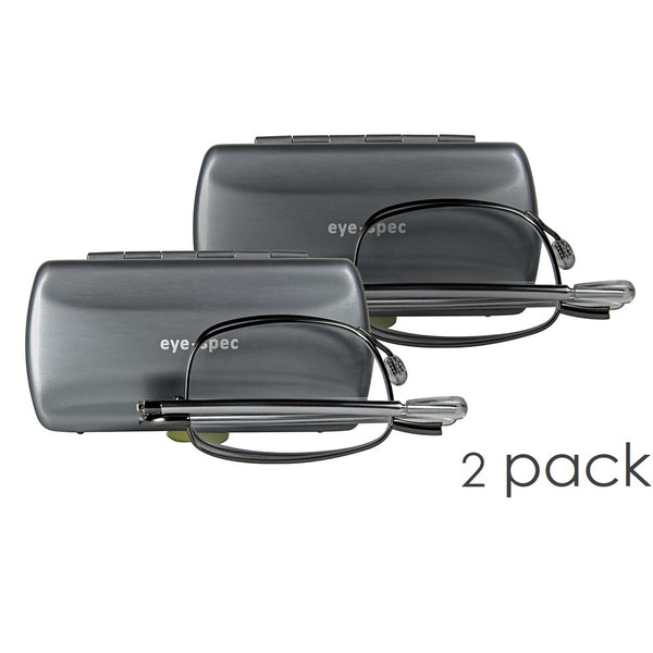 eye-look duo (2 Pairs) | ultra-light foldable spectacles with compact metal case