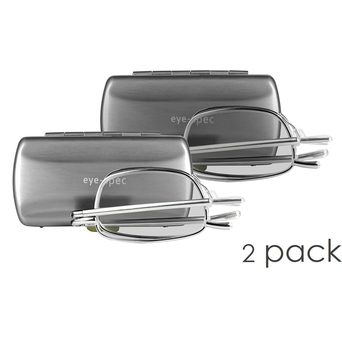 eye-look duo (2 Pairs) | ultra-light foldable spectacles with compact metal case