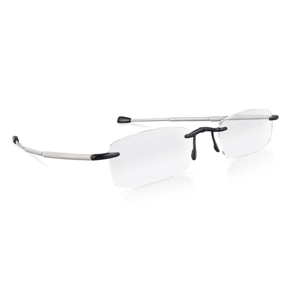 eye-pocket XL | rimless folding glasses with black mini case
