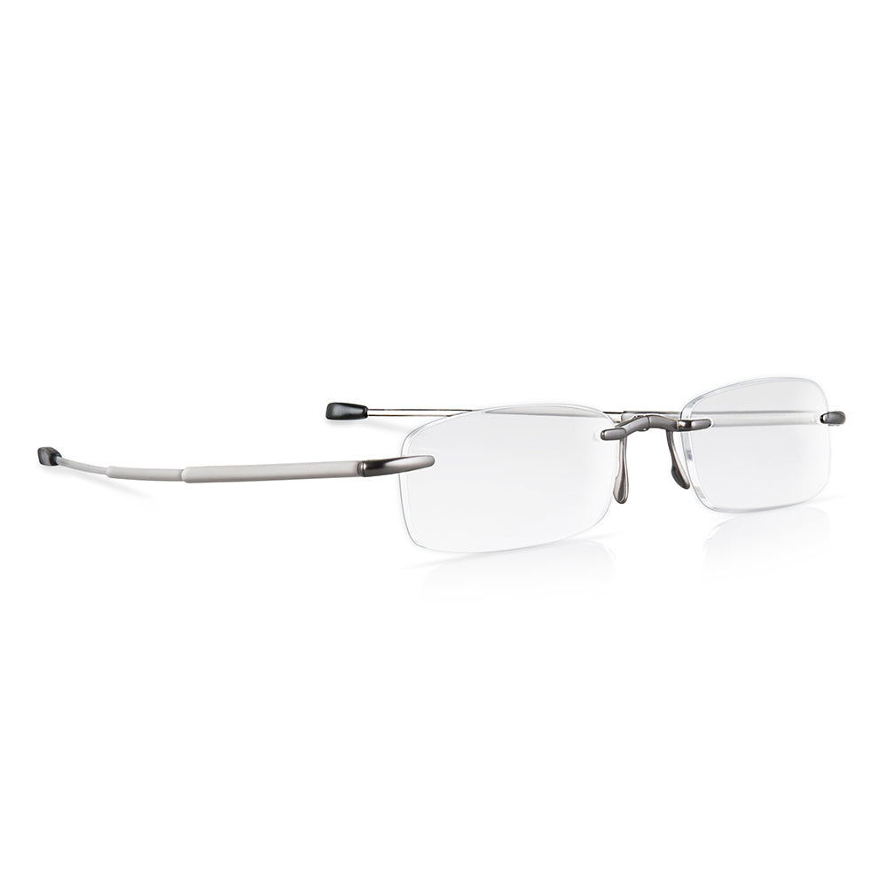 Mini Portable Metal Frame Reading Glasses With Case Hot Slim Eyeglasses