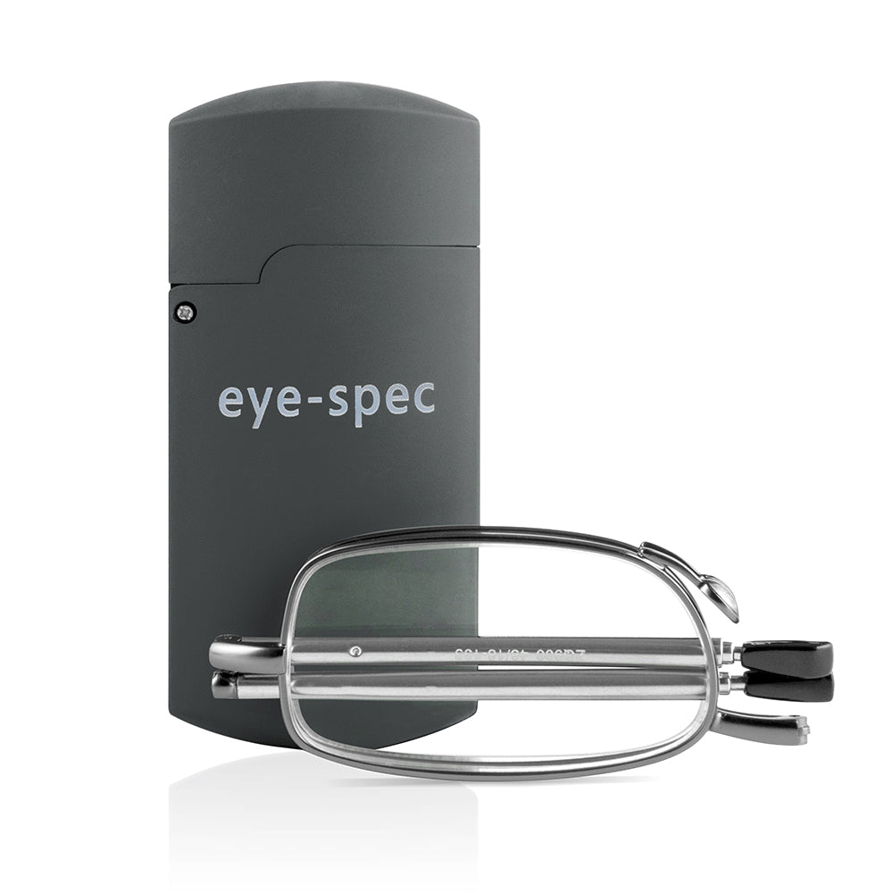 eye-tech | smart folding reading glasses with compact graphite case