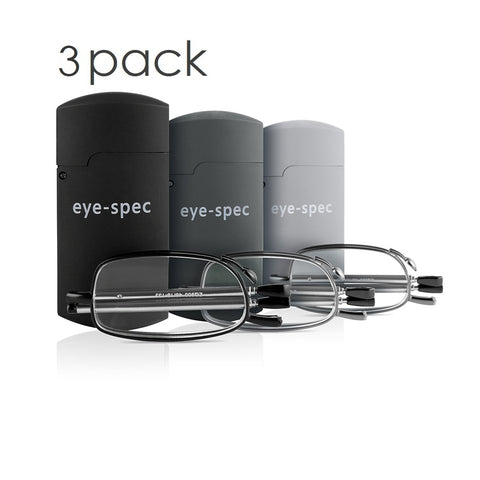 eye-tech trio (3 pairs) | handy folding glasses for the office, car and your pocket