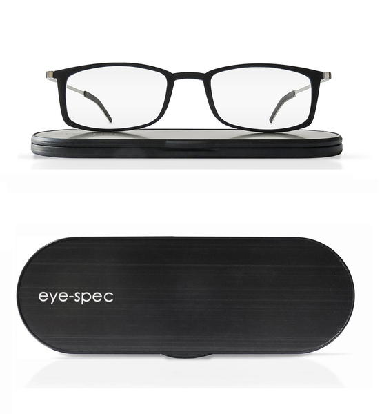 thin beautifully designed reading glasses for men and women. Lightweight durable frames with thin, slimline case by eye-spec.