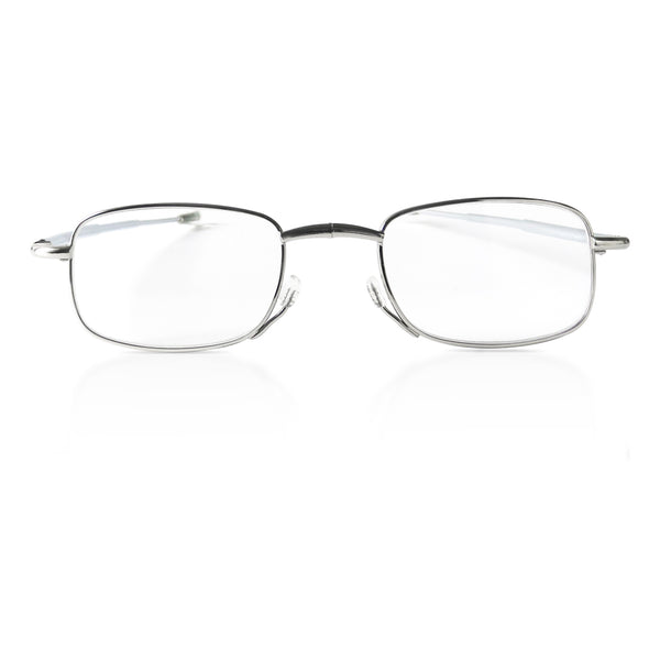 wright | stylish folding glasses with navy blue leather case